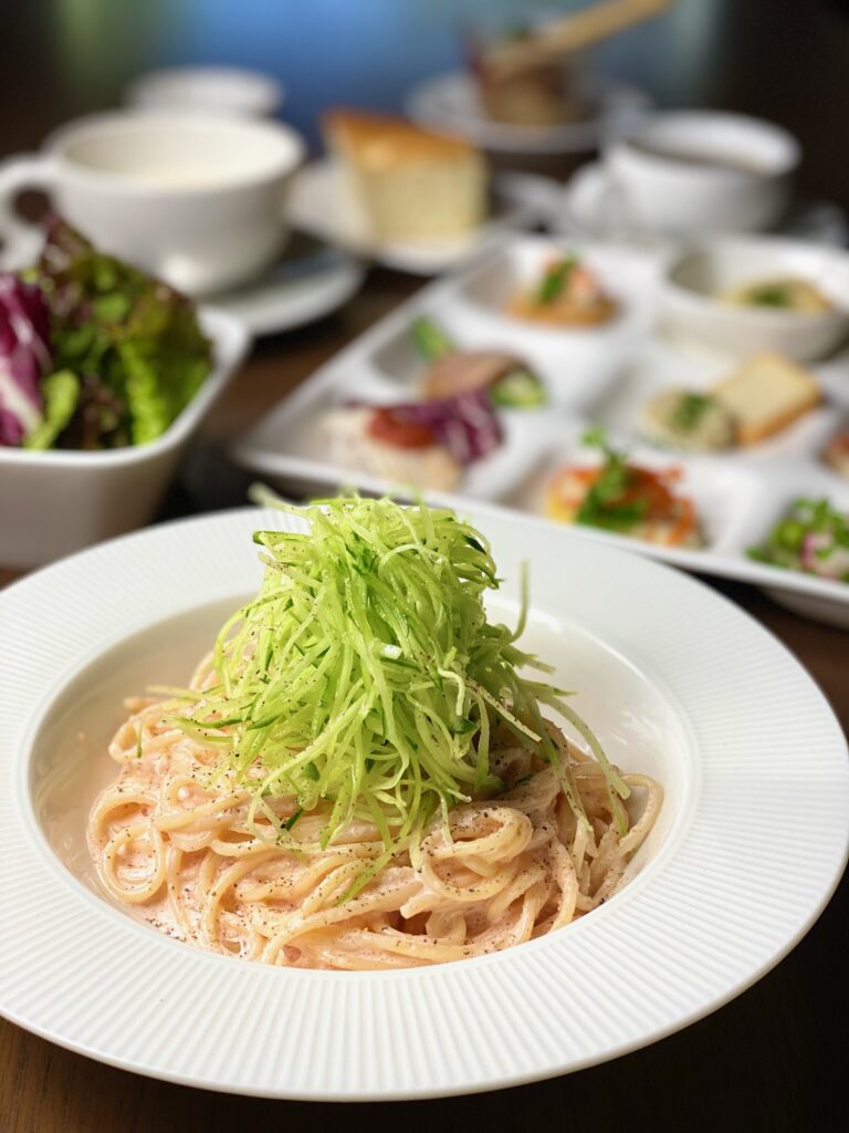 限定ランチ めんたいクリームパスタ